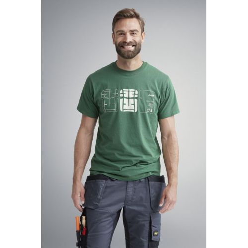 2522 Pack de 2 camisetas Verde Bosque/Azul Marino